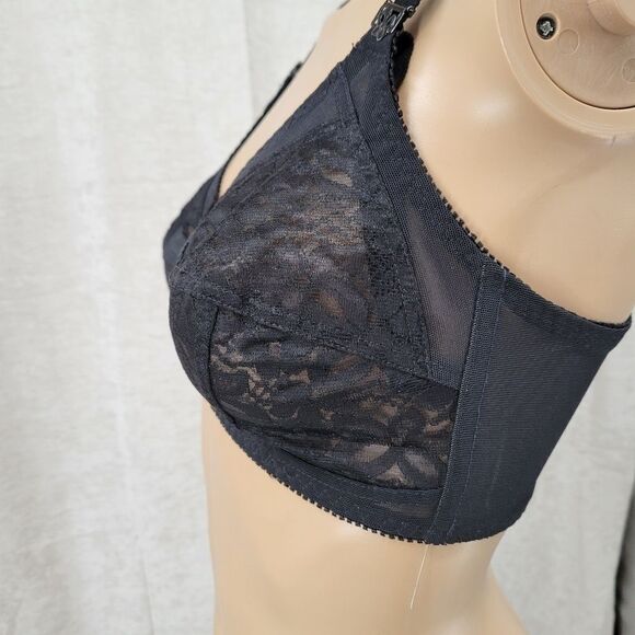 KIKI Vintage Black Lace Bralet Bra 38B - Picture 4 of 11
